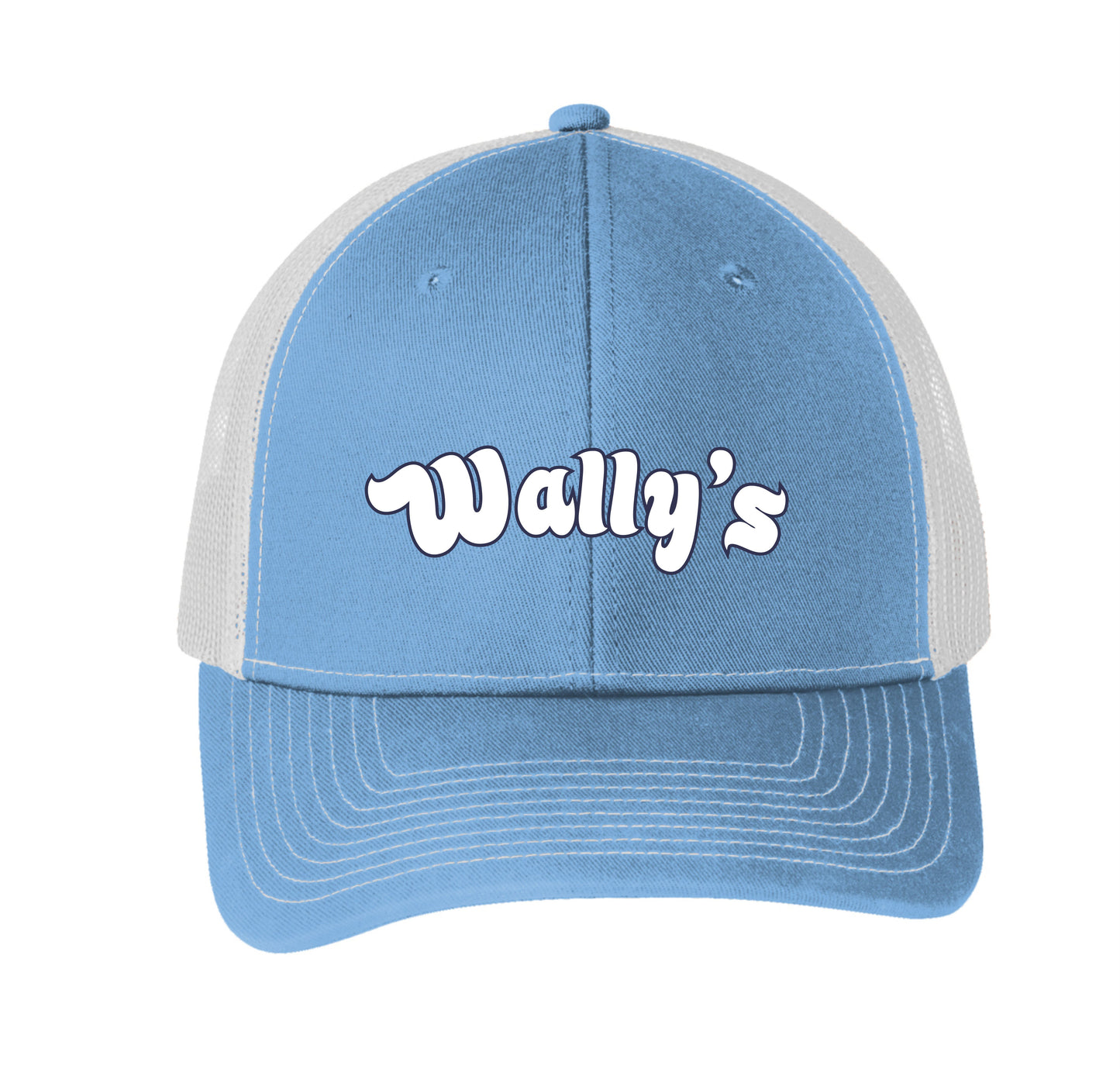 Trucker Hat Carolina Blue with White