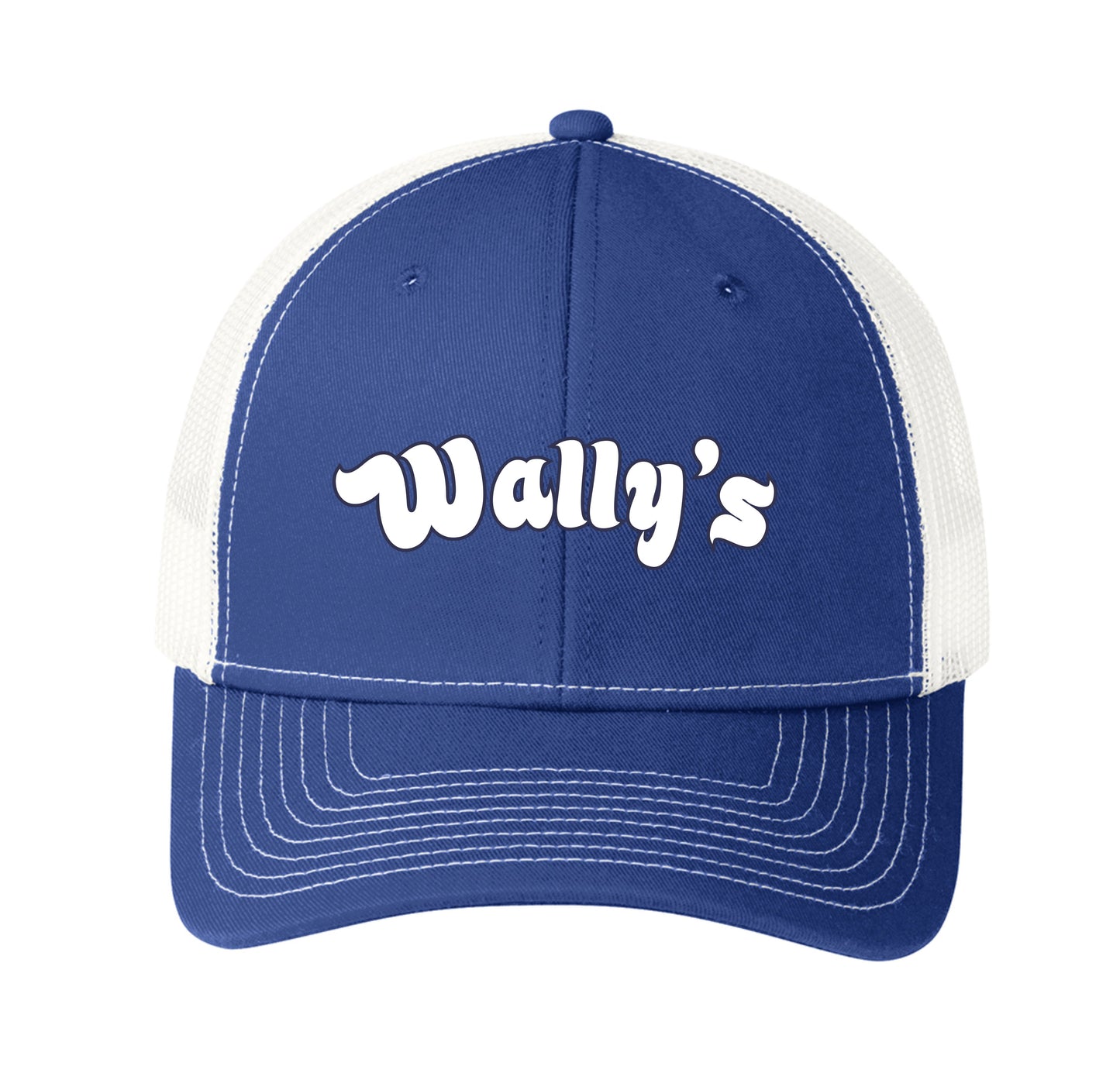 Trucker Hat Royal Blue with White