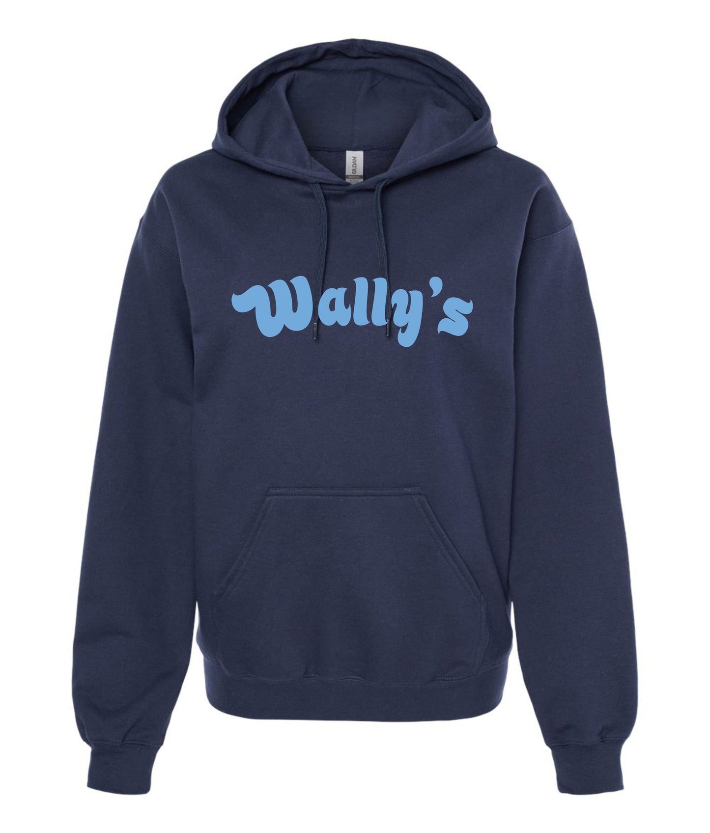 Hoodie Sweatshirt Navy with Carolina Blue