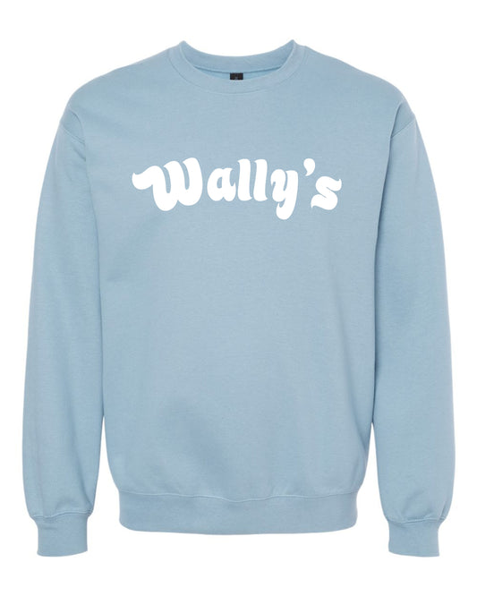 Crewneck Sweatshirt Stone Blue with White