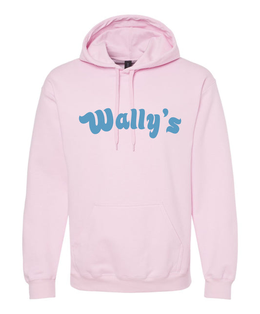 Hoodie Sweatshirt Light Pink with Carolina Blue