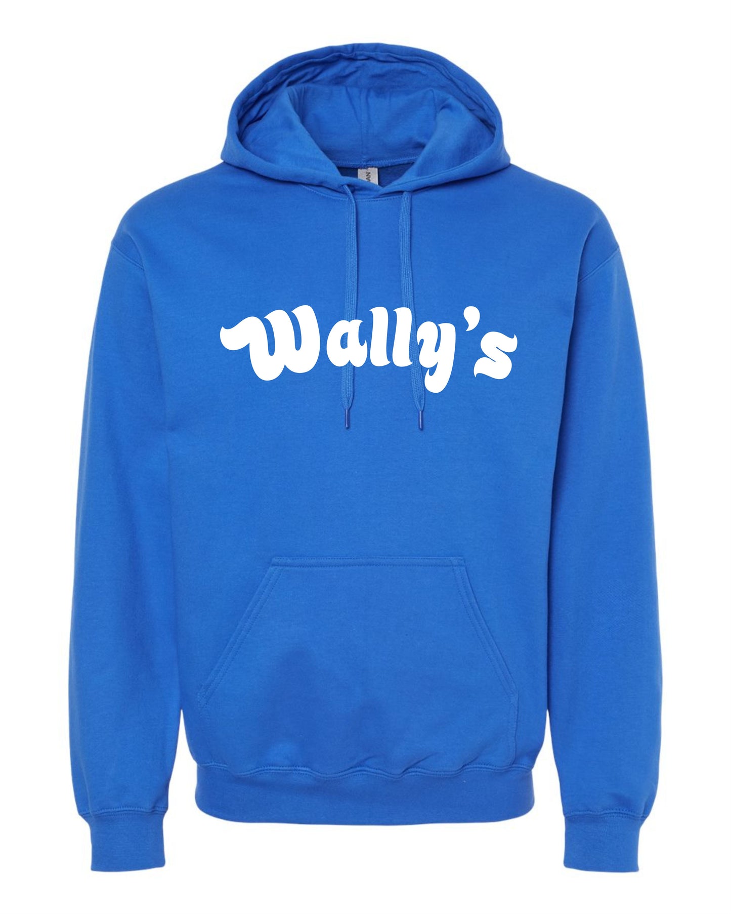 Hoodie Sweatshirt Royal Blue with White