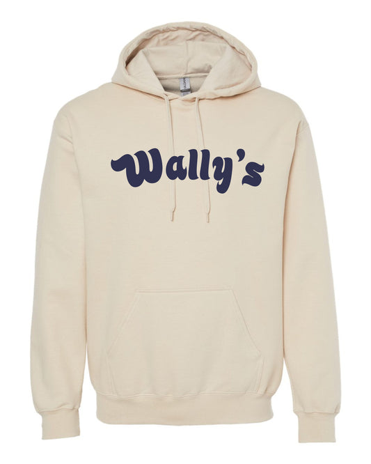 Hoodie Sweatshirt Sand with Navy