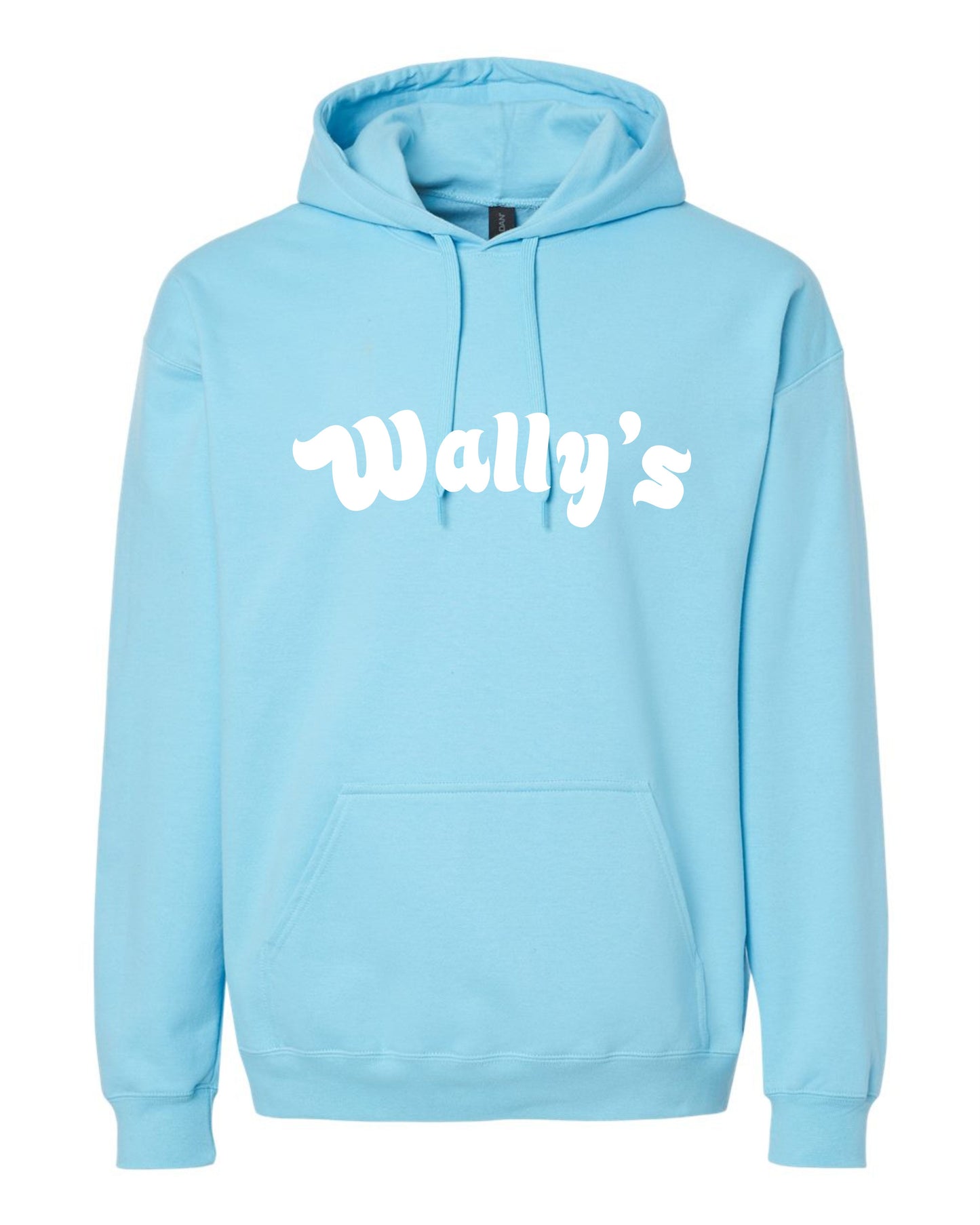 Hoodie Sweatshirt Sky Blue with White