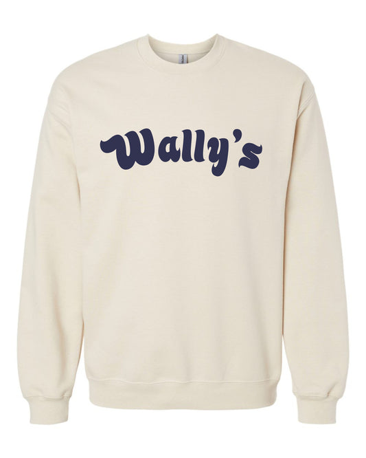 Crewneck Sweatshirt Sand with Navy